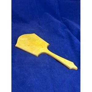 Vintage 1940s Butterscotch Lucite Hand Mirror Catalin Style Vanity Deco